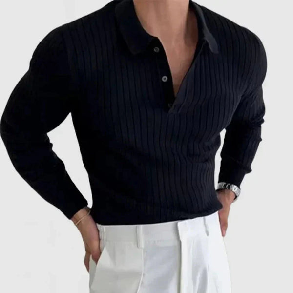 Textured Polo Shirt - Stylish, Comfortable Fit for Casual or Semi-Formal Wear-1